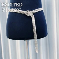 excited zircon brilliant womens waist chain waist belt luxury fashion full rhinestone crystal exquisite large belt jewelry