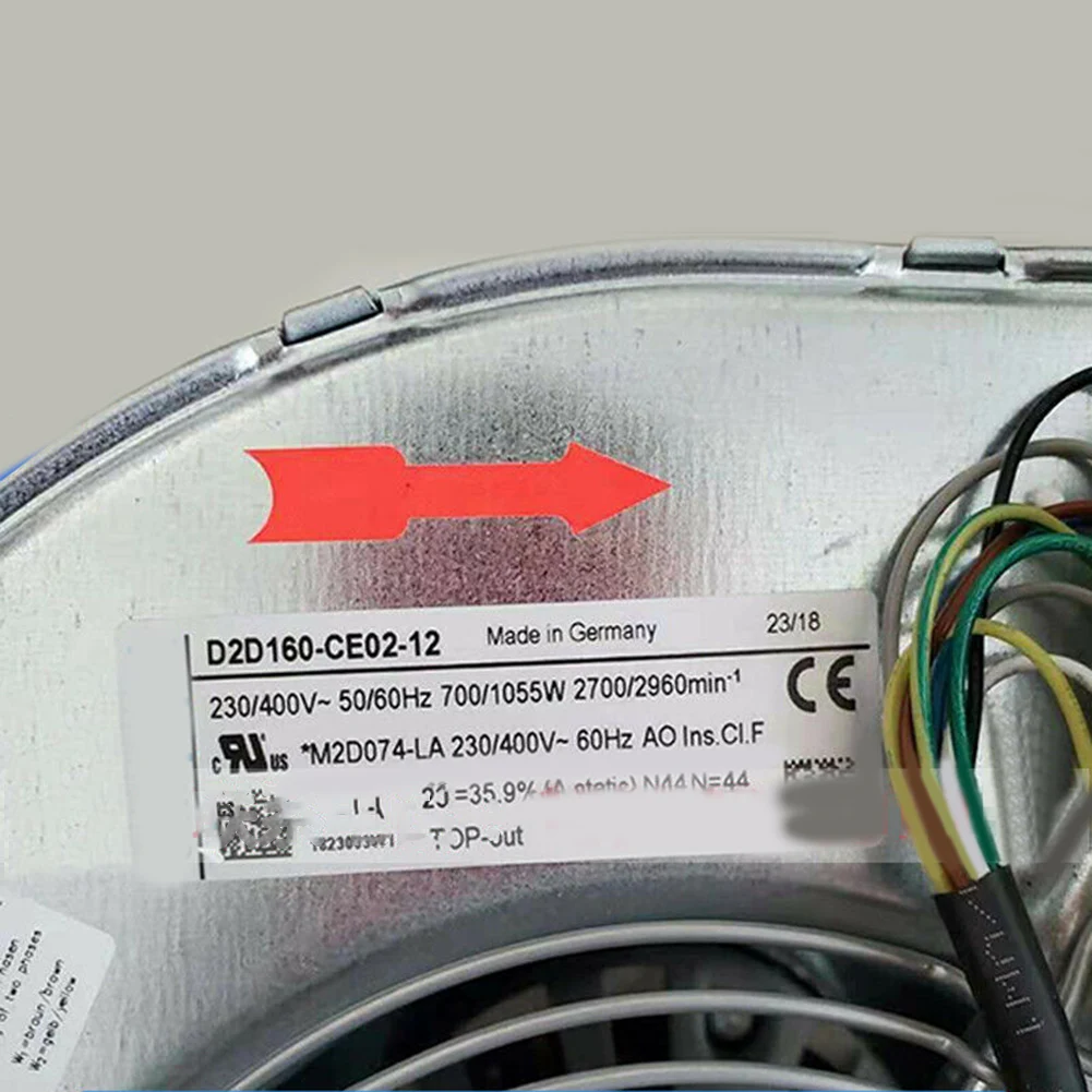 

Centrifugal Fan D2D160-CE02-12 For Inverter Dedicated Fan 230/400V Cooler