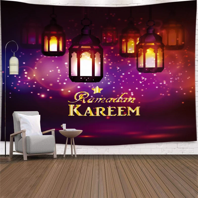 

Islam Decoration Ramadan Eid Decor Ramadan Mubarak Kareem Cloth Tapestry Wall Hanging Background Ceiling For Living Room