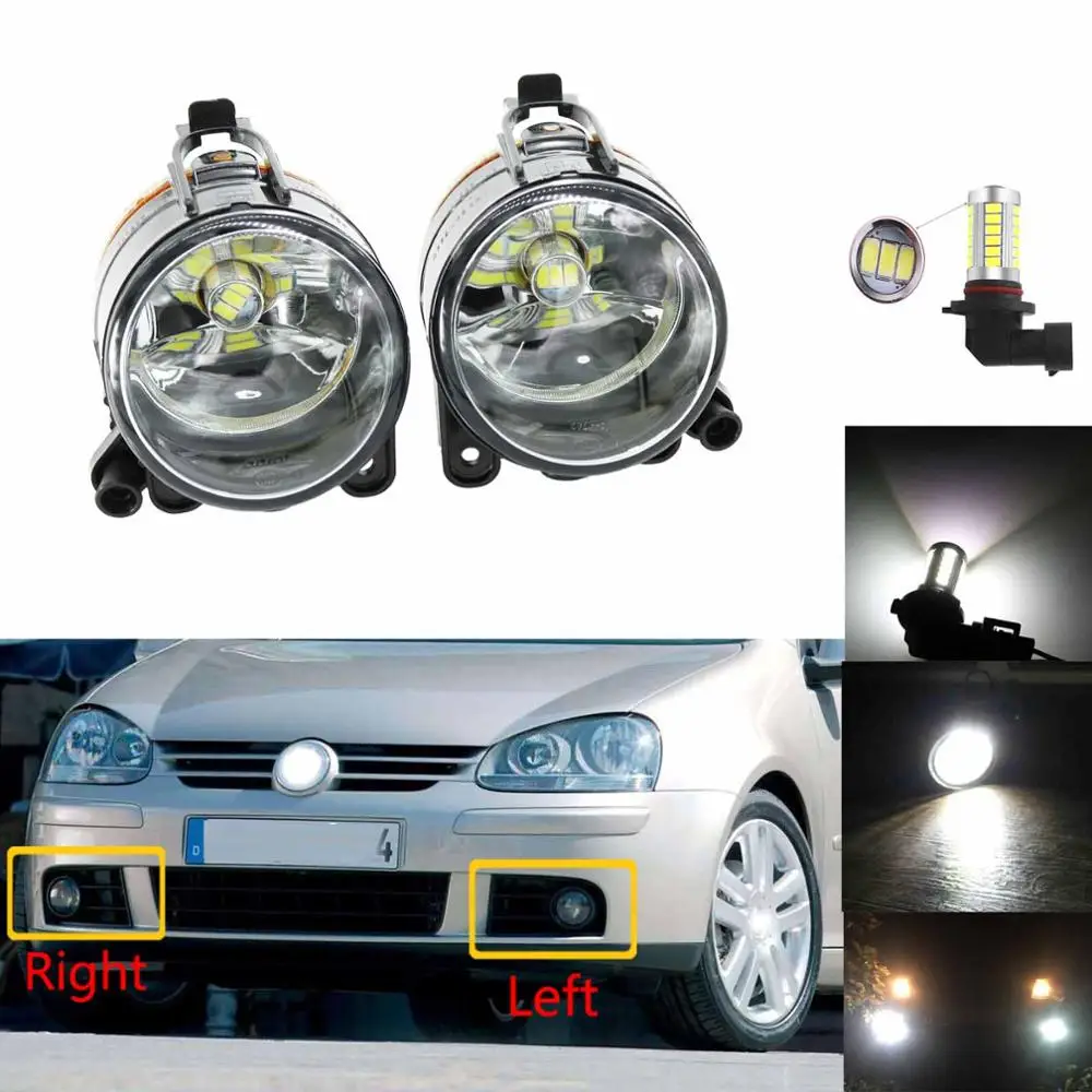 Автомобильный светодиодный светильник для VW Golf 5 MK5 2004 2005 2006 2007 2008 2009 спереди туман