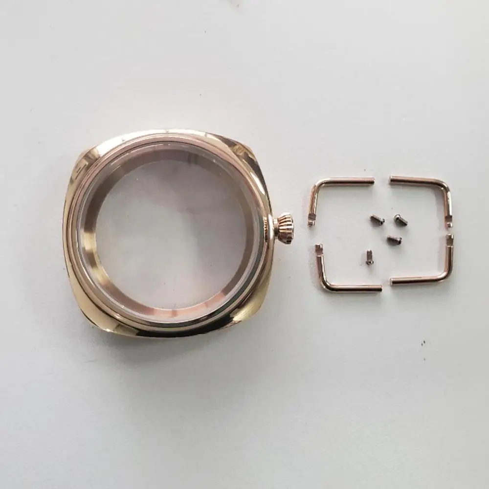 Чехол для часов ETA 6497/6498 из нержавеющей стали и минерального стекла 45 мм|Часы