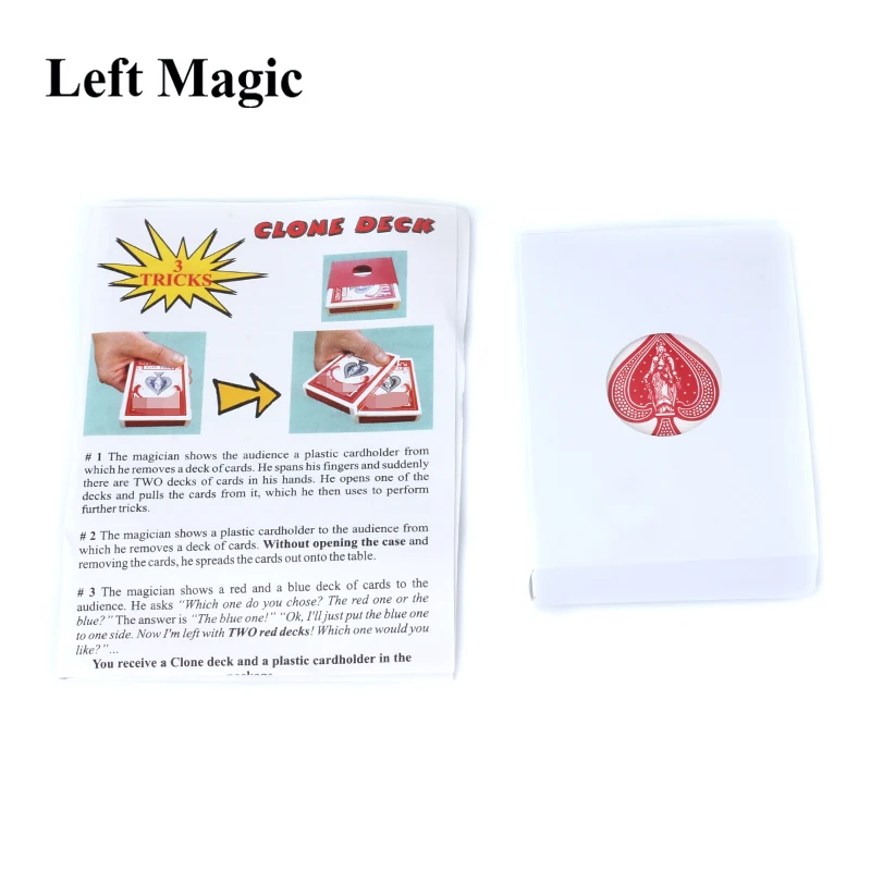 Клон Волшебные трюки колоды карты появляющиеся Magie для волшебника крупным планом