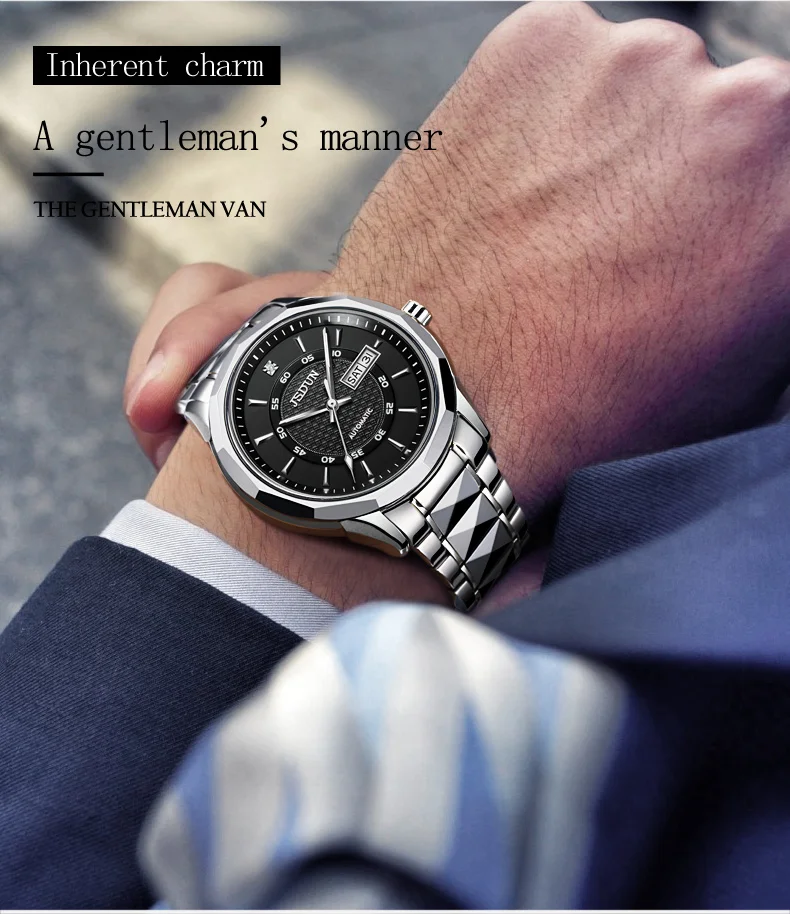 

JSDUN 8014 Paar Uhr Automatische Mechanische Armbanduhr Marke Mnner Uhren Luxus Wasserdicht Simple Weibliche Geschenk