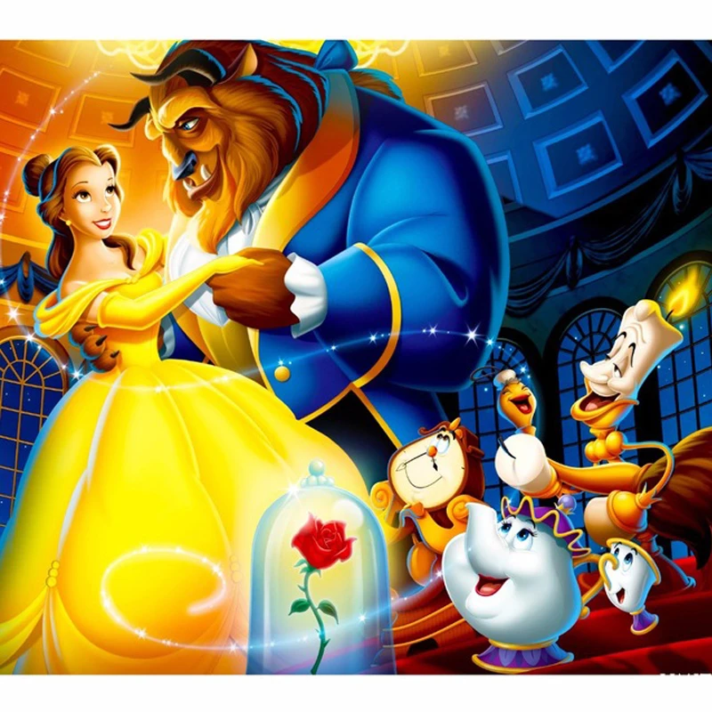 5d алмазная картина сделай сам Красавица и Чудовище мультяшная вышивка полный