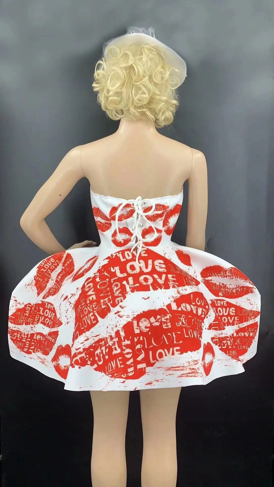 

New Arrival Women's Clothing Handmade Flowers Stitching Tutu Dress Celebrate Female Singer Party Stage Performance Costume