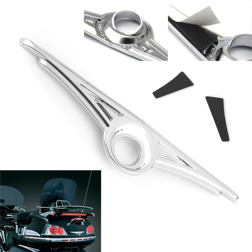 

Honda gl1800 Gold Wing trunk keyhole accent chrome trim motorcycle accessory cover trim pull gold wing cover fairing