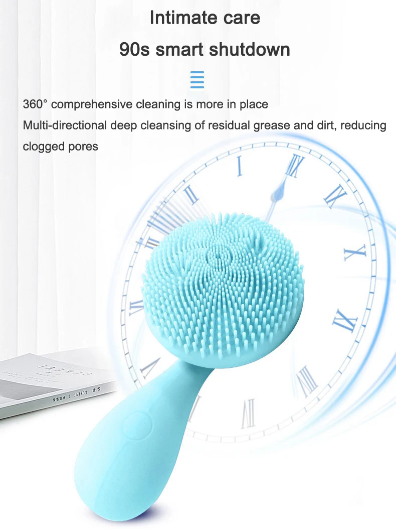 

Multifunction Electric Silicone Face Massage Brush Skin Deep Cleansing Device Wireless Beauty Instrument