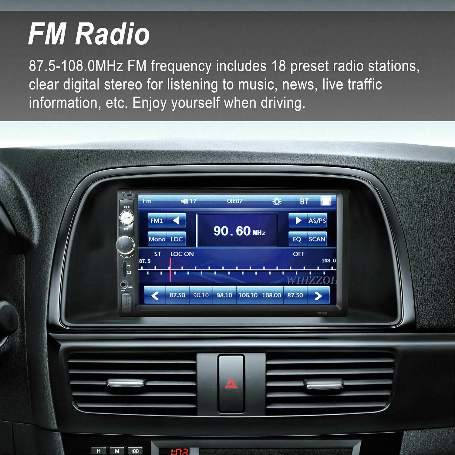 Универсальный 2 Din 7 дюймов Автомобильный Радио Центральный Multimidia MP5 с Bluetooth AUX FM Датчики парковки камера заднего вида для Toyota Ford