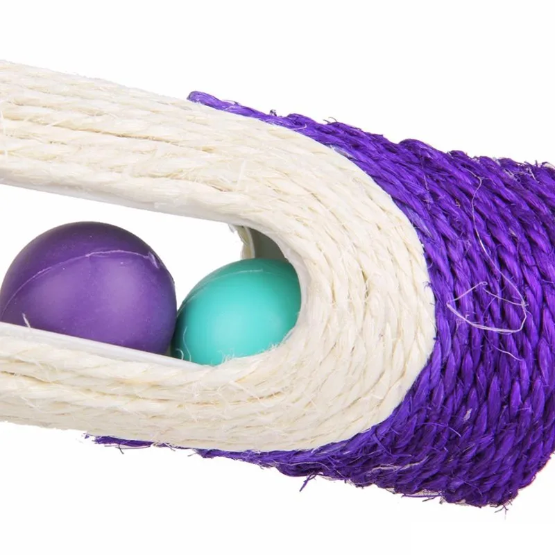 

Interactive Rolling Scratching Cat Toys With 3 Balls Sisal Scratch Board Training Grinding Claws Toy For Pet Kitten Cat Supplier