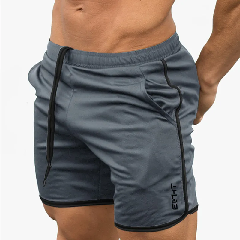 

New Men Fitness Bodybuilding Shorts Man Summer Gyms Workout Male Breathable Mesh Quick Dry Sportswear Jogger Running Short Pants