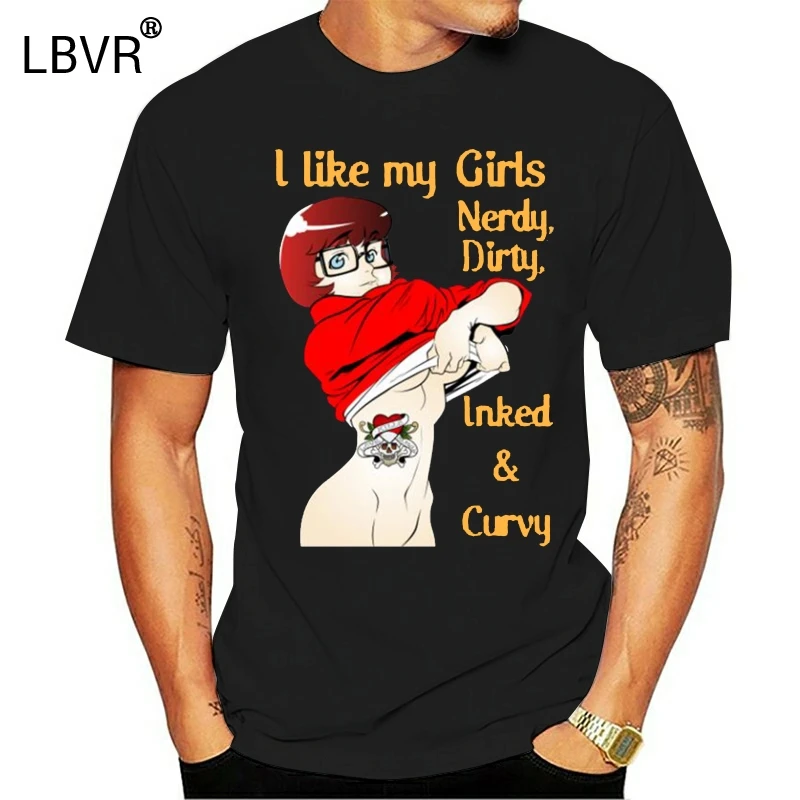 Nerdy грязные закрученные и пышные футболки унисекс тримикс Велма летняя стильная