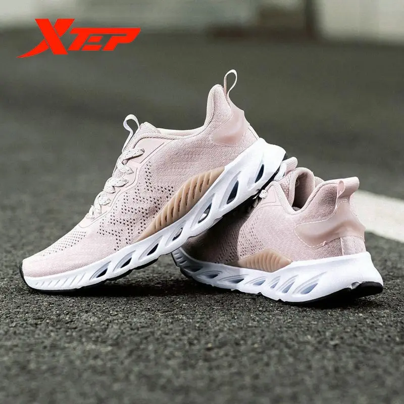 Женские кроссовки Xtep X-FLOW легкие дышащие сетчатые демпфирующие Нескользящие
