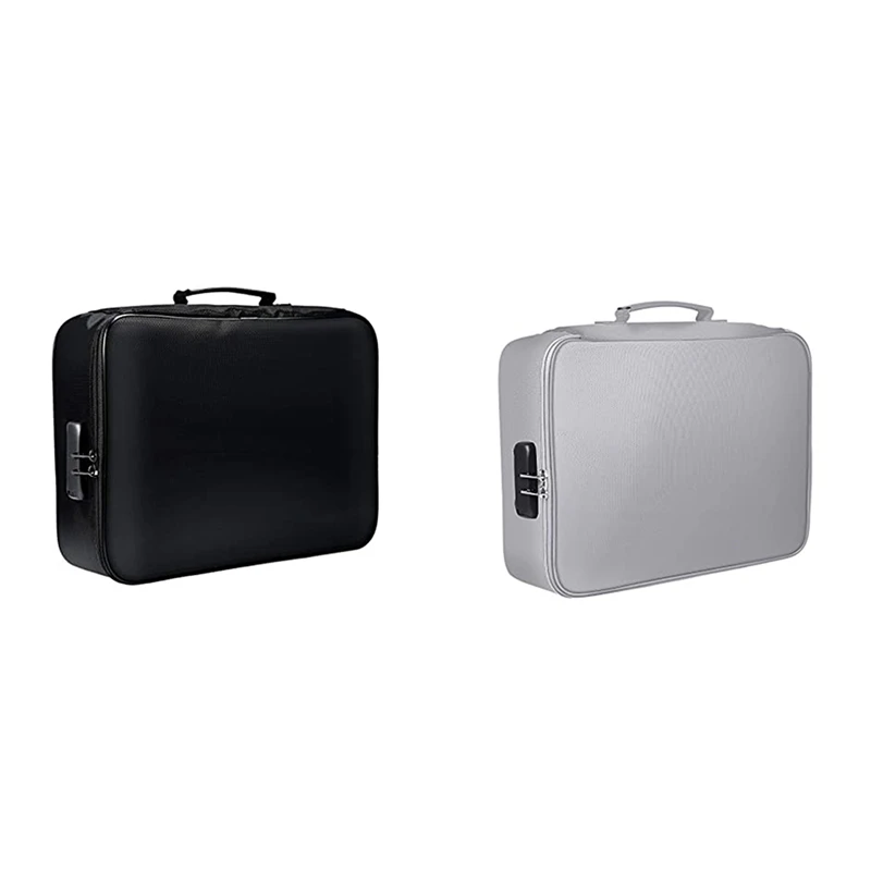 

Fireproof Document Bag with Lock,Zipper Code Lock Fireproof Bag, Suitable for Passports, Cash, Valuables