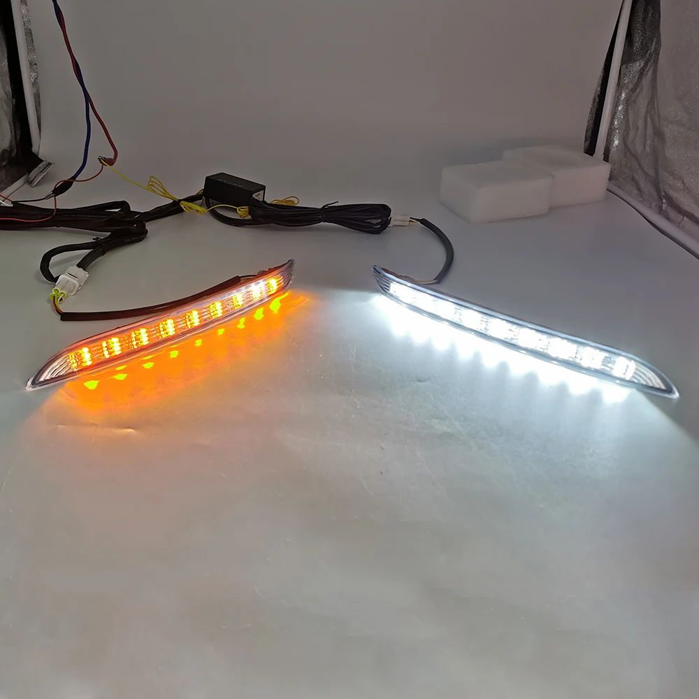 

ECAHAYAKU 2 pcs LED Daytime Running Lights 6000K 12V Shake-proof Dustproof Waterproof for KIA K2 RIO in 2011 2012 2013 2014