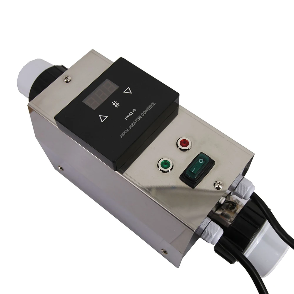 

3KW 220V Pool Heater Electric Swimming Pool and SPA Bath Heating Tub Water Heater Thermostat 220V Swimming Pool Accessories