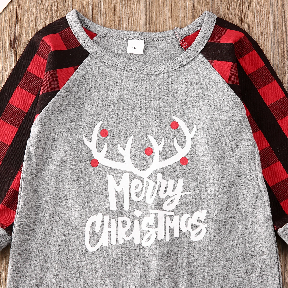 

0-18M My First Christmas Baby Clothes Infant Newborn Boy Girl Jumpsuit Plaid Romper Cartoon Deer Xmas Costumes