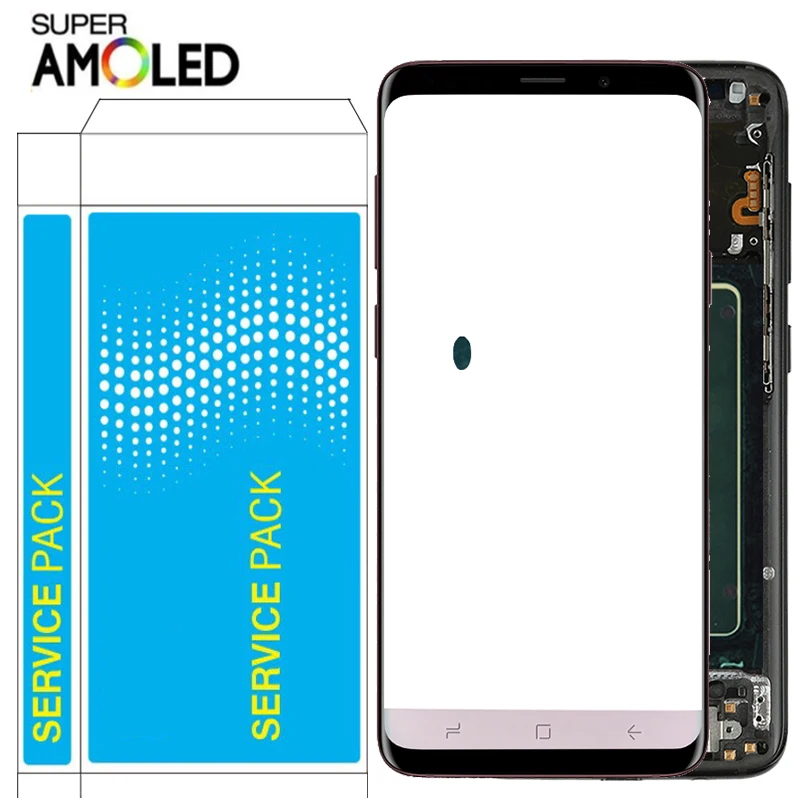 Super Amoled S8 Plus LCD для Samsung Galaxy с рамкой 2960*1440 SM G950F G955F G955FD ЖК дисплей сенсорным