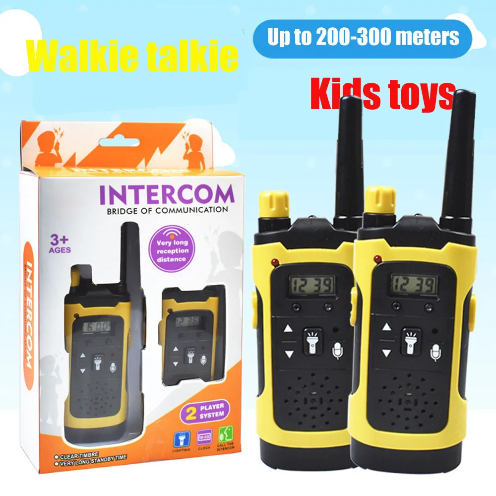 

Double Wireless Walkie-talkie Children's Shop Toy Than 300 Accepts Interactive Toys For Children From Parents Portable 2pc
