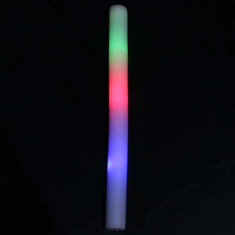 30 Pieces Colorful shiny sponge sticks Luminous Baton LED Foam Stick Chopsticks Rally Party Flashing Glow Batons Light |