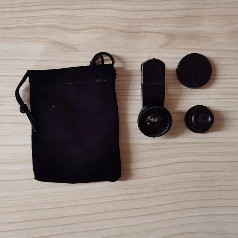 Фотообъектив 3 в 1 широкоугольный объектив рыбий глаз для IPhone 12 11 Pro Max XR 6 7 8 Plus Samsung