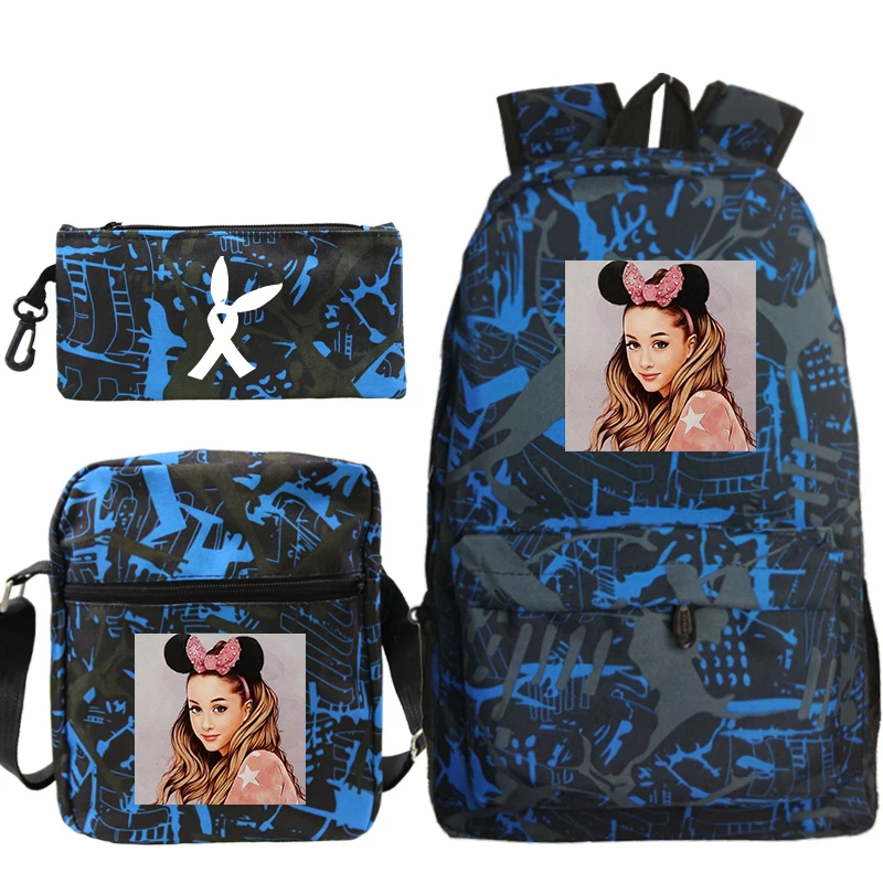 Новая сумка Mochila Ariana Grande, рюкзак с принтом, школьная сумка для мальчиков и девочек, дорожная сумка, рюкзак для ноутбука-подростка, пеналы для ручек - Цвет: bagpack 13