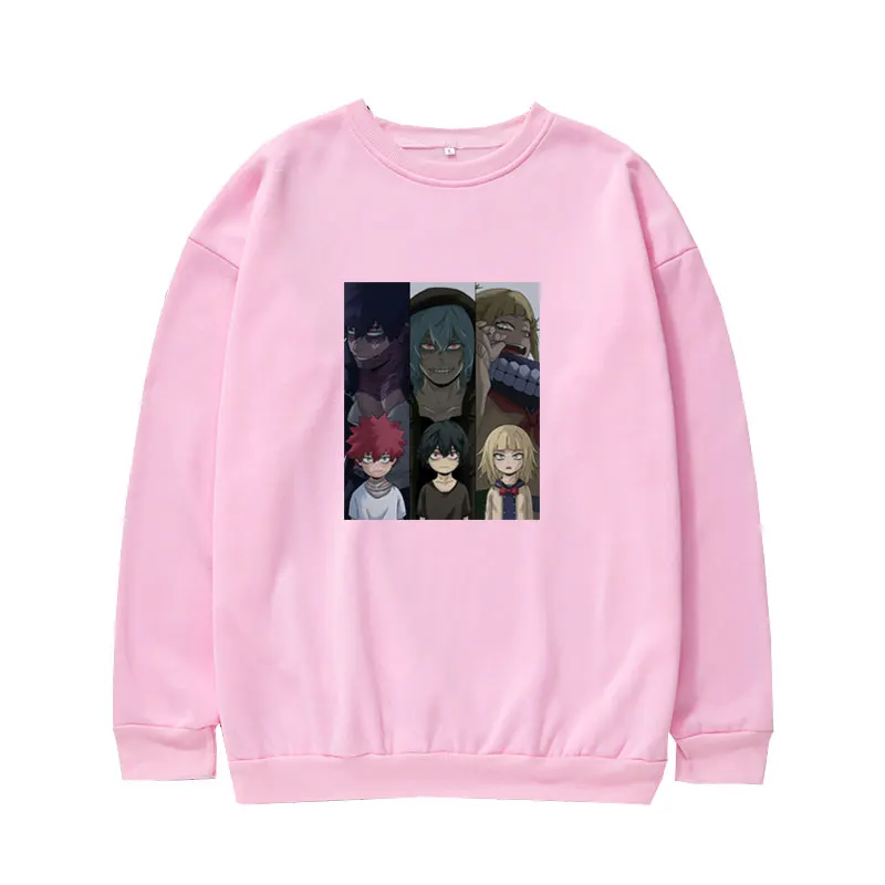 

New Anime My Hero Academia Printed Kawaii Styles Long Sleeve Hoodie for Boys Sweatshirt Oversized Loose and Soft Tops
