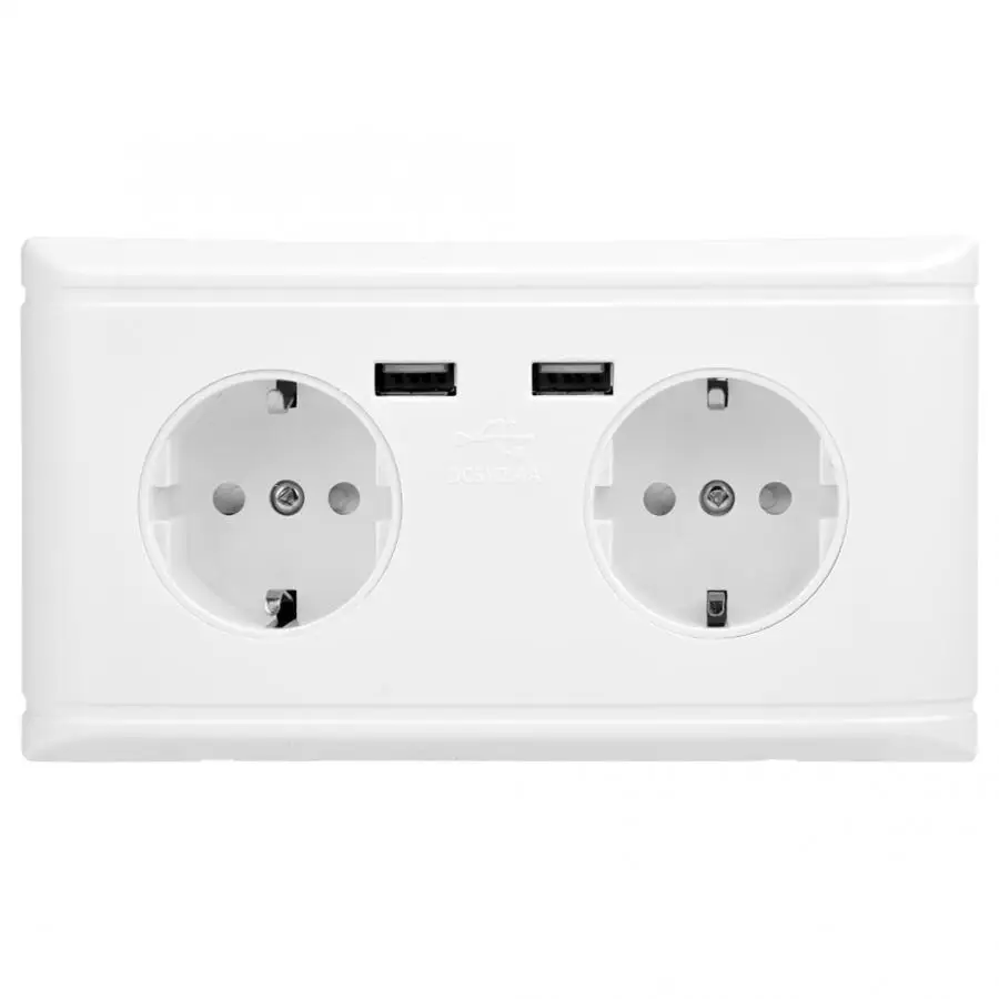 Настенная розетка европейского стандарта 220 В многофункциональная настенная с