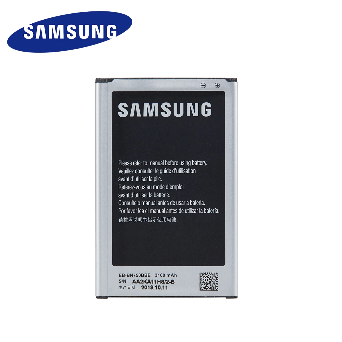 SAMSUNG Orginal EB-BN750BBC EB-BN750BBE 3100mAh Battery For Samsung Galaxy Note 3 Neo N750 N7505 N7502 N7500Q N7506V N7508V E510