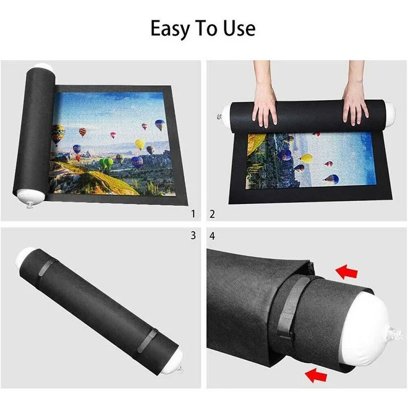 Professional Puzzle Roll Mat Blanket Felt up to 1500/2000/3000 Pieces Accessories Portable Travel Storage Bag | Игрушки и хобби
