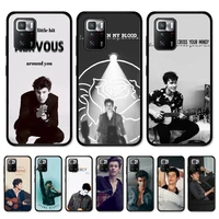 shawn mendes phone case for redmi note 10 9 8 6 pro 8t 5a 4x x 5 plus 7 7a 9a k20 cover