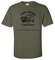 land cruiser 70 series troopy t shirt military green
