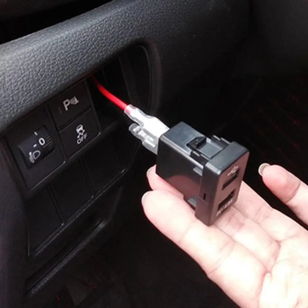 3.1A двойной USB порт автомобильное зарядное устройство Прикуриватель разъем