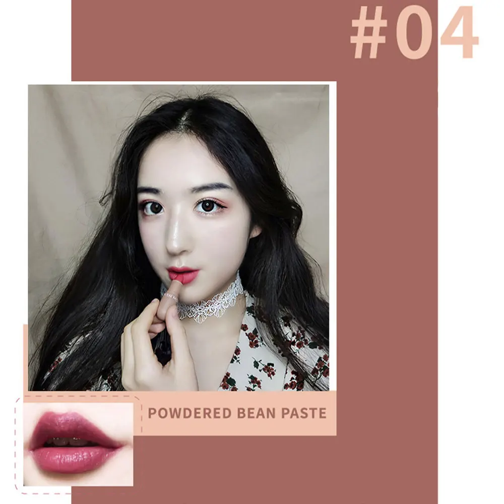 5PCS/Set Mini Capsule Matte Lipstick Set Velvet Waterproof Creamy Lip Tint Cosmetic Makeup Lasting Makeup
