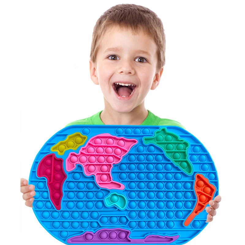 

Силиконовый пазл большого размера, популярный пузырь, игрушки-антистресс для взрослых, Игрушка антистресс, мягкие антистрессовые рождеств...