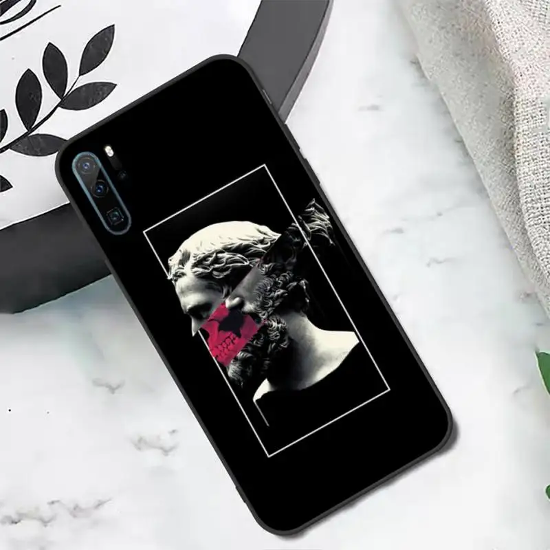 

Retro art Statue Abstract David Medusa Phone Case For Huawei honor Mate P 10 20 30 40 i 9 8 pro x Lite smart 2019 nova 5t