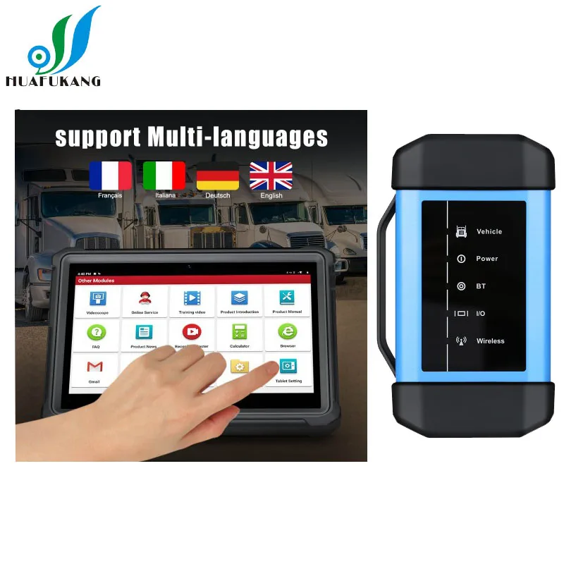 Оригинальный диагностический инструмент Launch X431 V + HD3 Wifi/Bluetooth для тяжелых