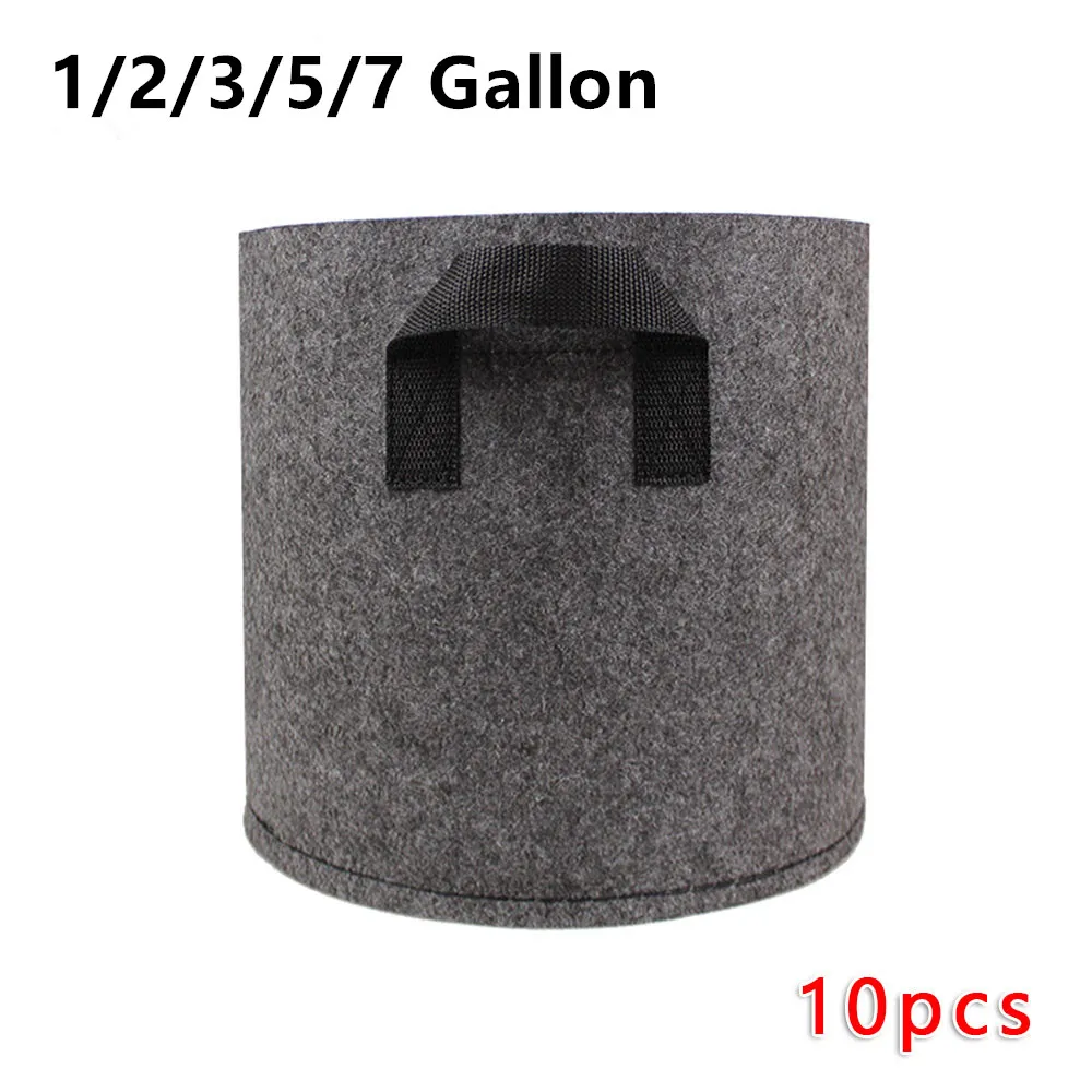 

Fabric Grow Pots Plant Grow Bags Aeration Air Permeability Repeat Use 1 Gallon