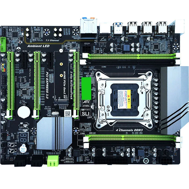 Online X79 Motherboard Set LGA 2011 E5 2650 2x8GB = 16G DDR3 Vier Kanal SATA III Computer Mainboard Für Intel 2011 V0 V1 V2 I7 Xeo