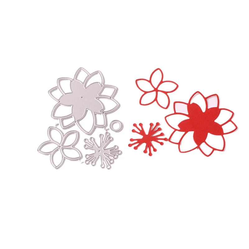 

YINISE SCRAPBOOK Metal Cutting Dies For Scrapbooking Stencils FLOWER COVER DIY PAPER Album Cards CRAFT Making Embossing Die CUT