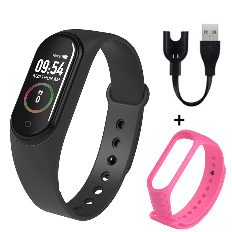 C M4 браслет Smartband Спортивный Браслет Smartwatch монитор сердечного ритма фитнес трекер активности кровяное давление Bluetooth - Цвет: C