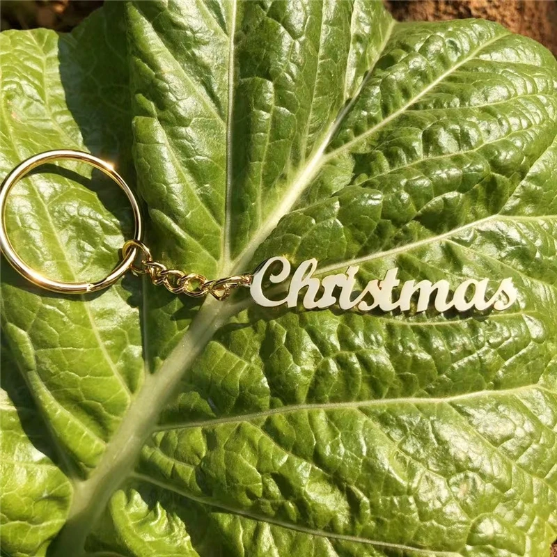 Заказные именные брелки персонализированные монограммы начальная цепочка для