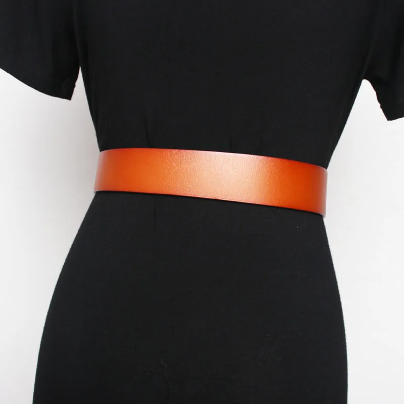 Женские винтажные ковбойские ремни из натуральной кожи Длинные с металлической