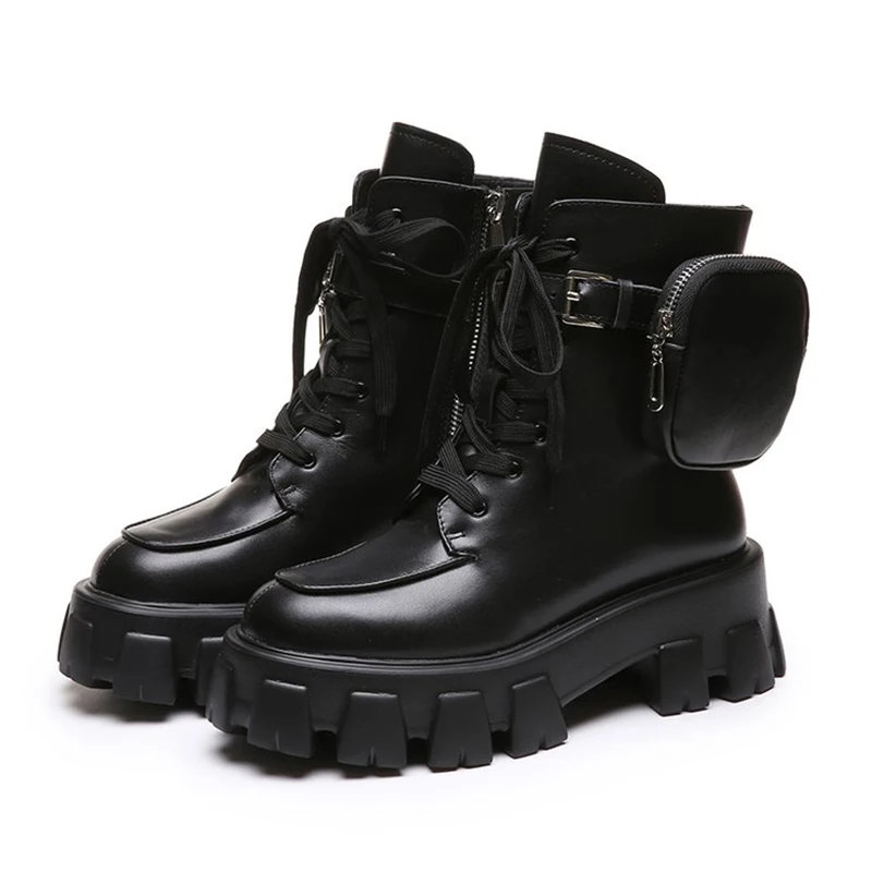 Женские ботильоны короткие ботинки из искусственной кожи на шнуровке в стиле