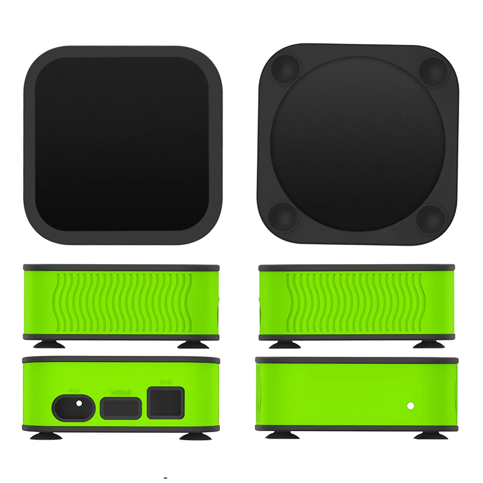 Защитный чехол для Apple TV 4K 20216th Gen противоскользящий ударопрочный силиконовый
