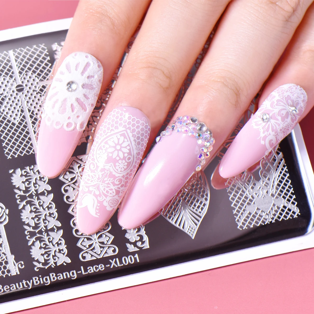 BeautyBigbang пластины для стемпинга ногтей цветы бабочки листочки тема шаблон из