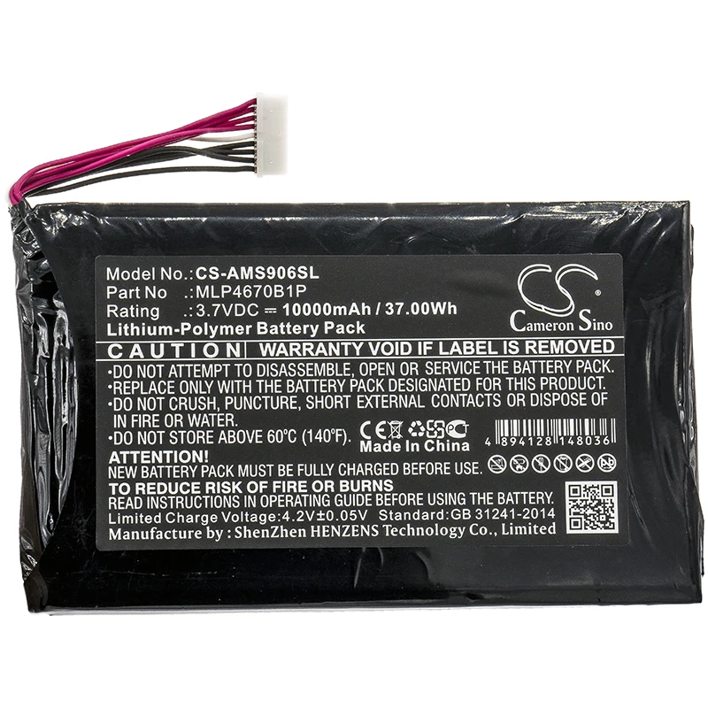 

Cameron Sino 10000mAh Diagnostic Scanner Battery for Autel Maxisys MS906BT, Maxisys MS906TS, MS906S, MS906BT, MS906TS