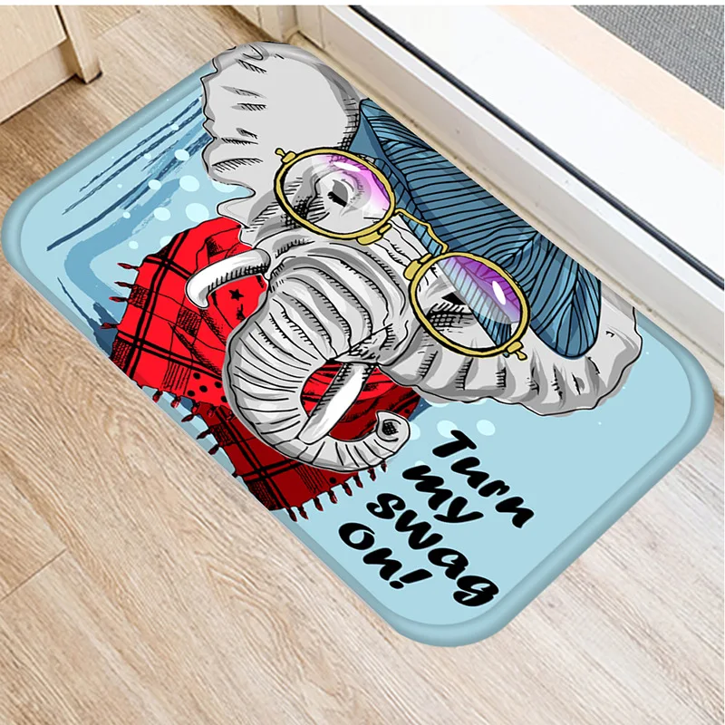 

Anti-slip Bath mat Bathroom kitchen bedroon floor mat Cute Animal Printed Home Entrance kids prayer mat 40*60cm DD-0044