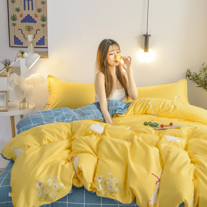 

Duvet Cover Set Geometric Patterns Kid Bed Cover Set Duvet Cover Adult Child Bed Sheets and Pillowcases Comforter Bedding Set