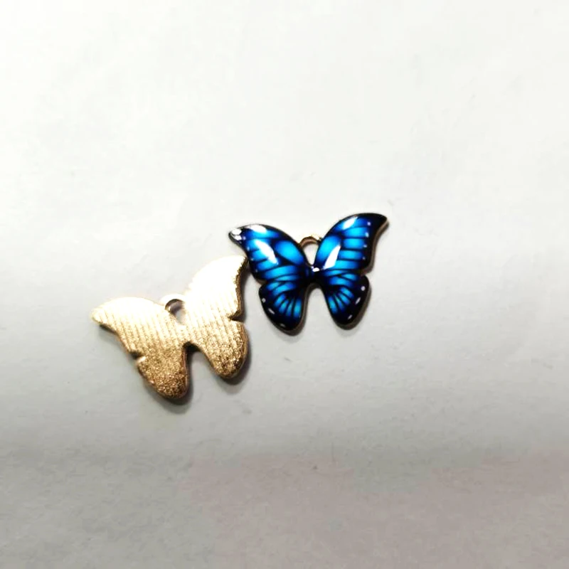 10 шт. подвески бабочки красочная эмалированная бабочка Очаровательная фурнитура
