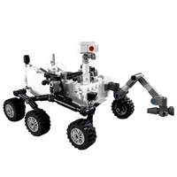 diy space station rocket lunar lander curiosity rover shuttle ship model building blocks bricks discovery toys for children gift